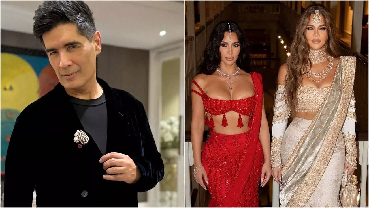 manish malhotra recalls kim, khloe kardashians' 'desire to embrace indian heritage' during ambani wedding | exclusive