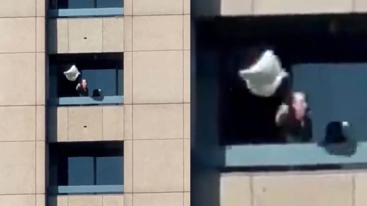 atlanta four seasons hotel shooting suspect's first video emerges, gunshots heard | watch