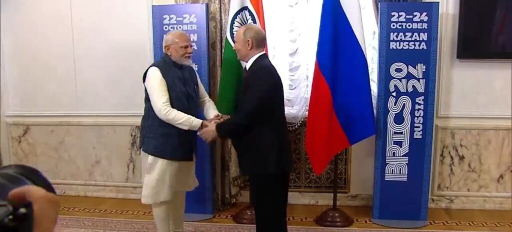 Putin, India's Modi meet at BRICS summit in Russia: Russian state TV