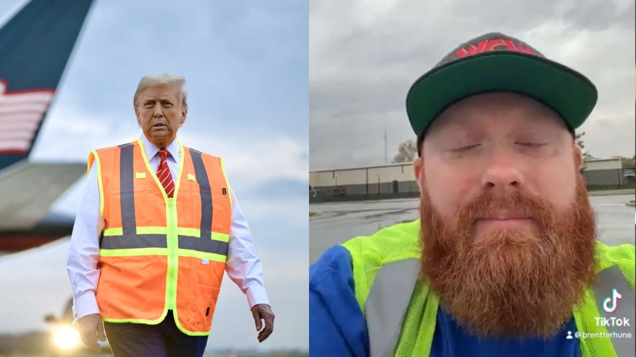 who is brent terhune? comedian's 'garbage force one' video viral amid donald trump's truck stunt