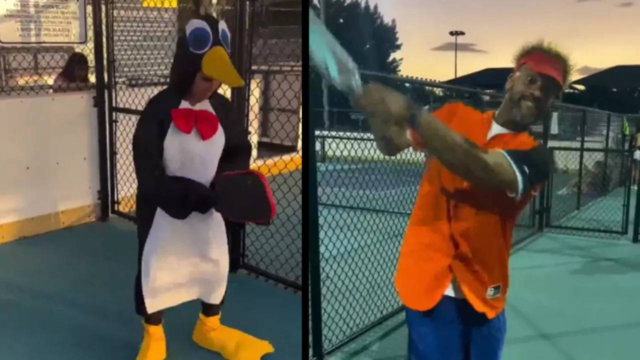 pickleball on halloween: this video of picklers in different costumes if too good to be missed - watch