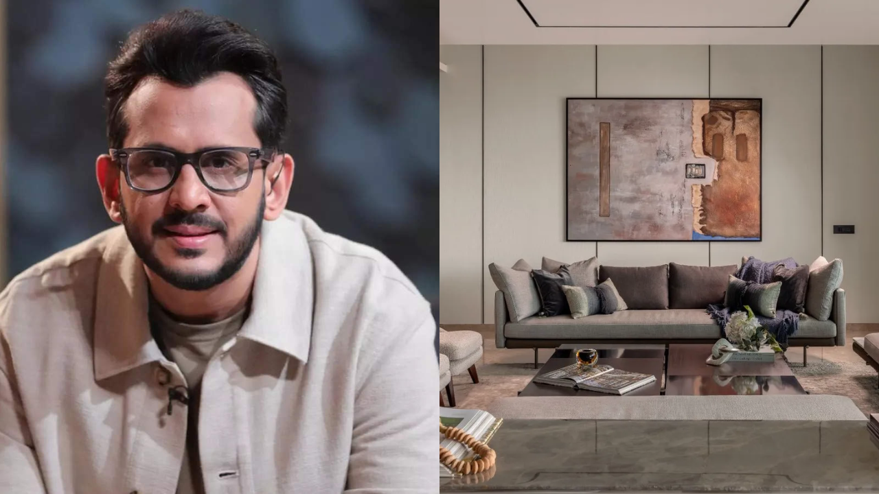 glimpse into shark tank judge aman gupta's 7,200-square-foot gurugram apartment