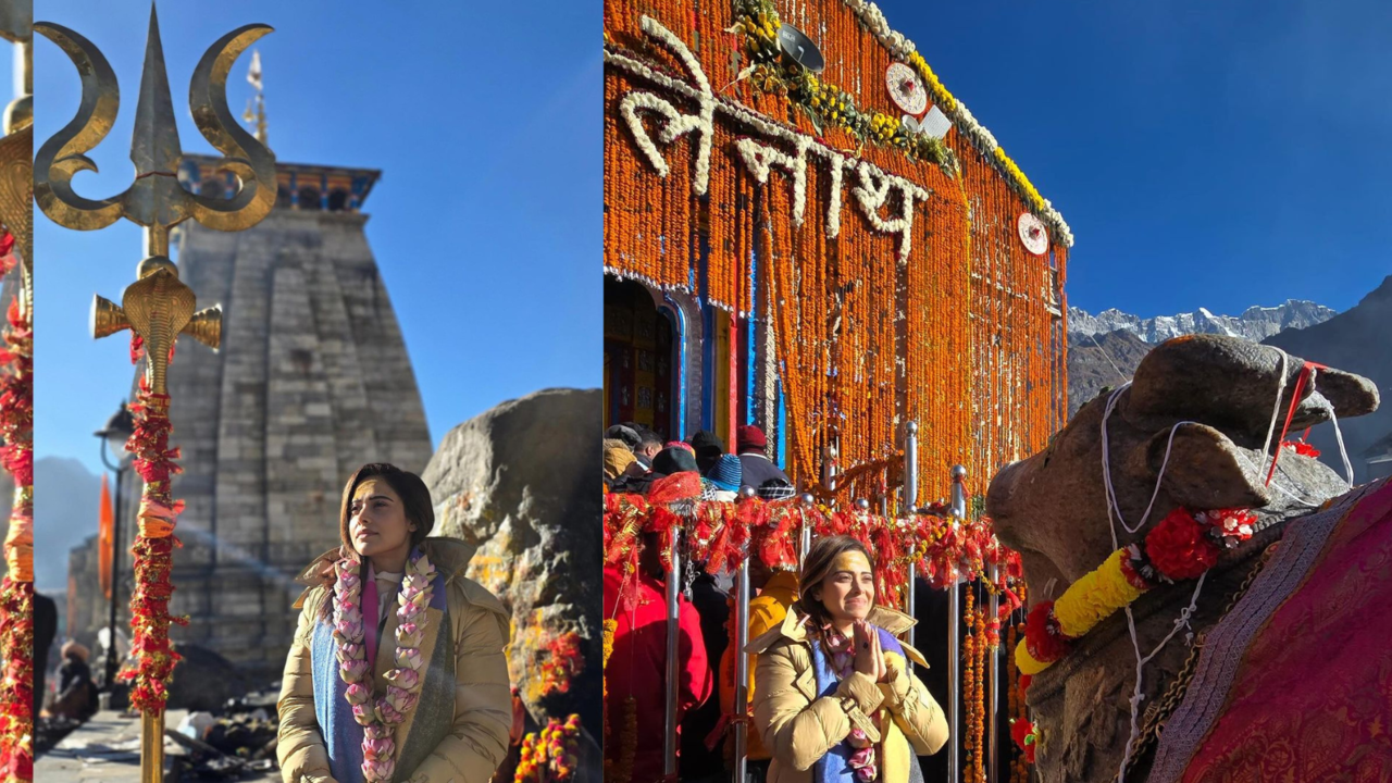 nushrratt bharuchha shares glimpses of her maiden kedarnath, badrinath darshan. see post