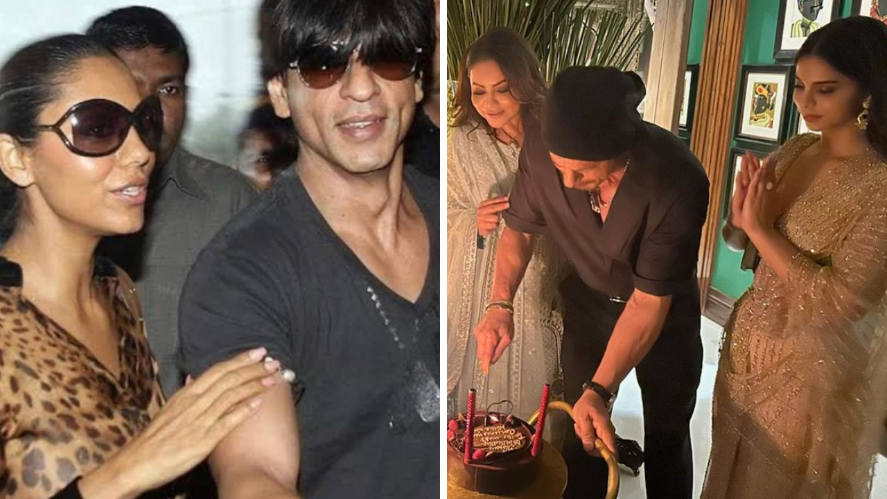 shah rukh khan birthday: gauri khan shares sneak peek into srk's late night celebrations with daughter suhana khan as she wishes hubby