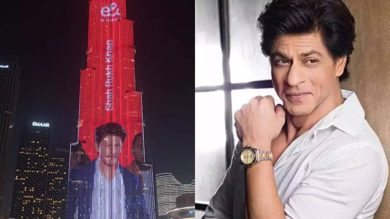 shah rukh khan lights up burj khalifa on 59th birthday, fans scream 'jalwa hai srk ka...'