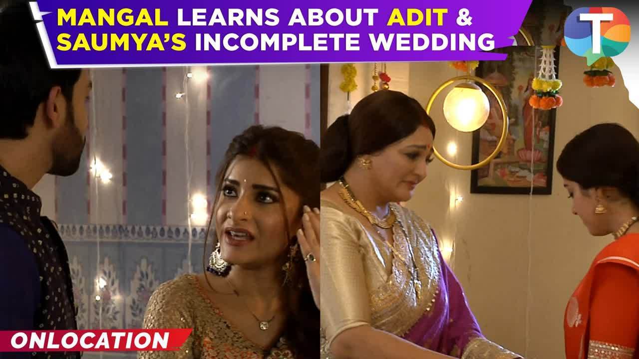 mangal lakshmi update: mangal & kusum discover adit & saumya's unfinished wedding