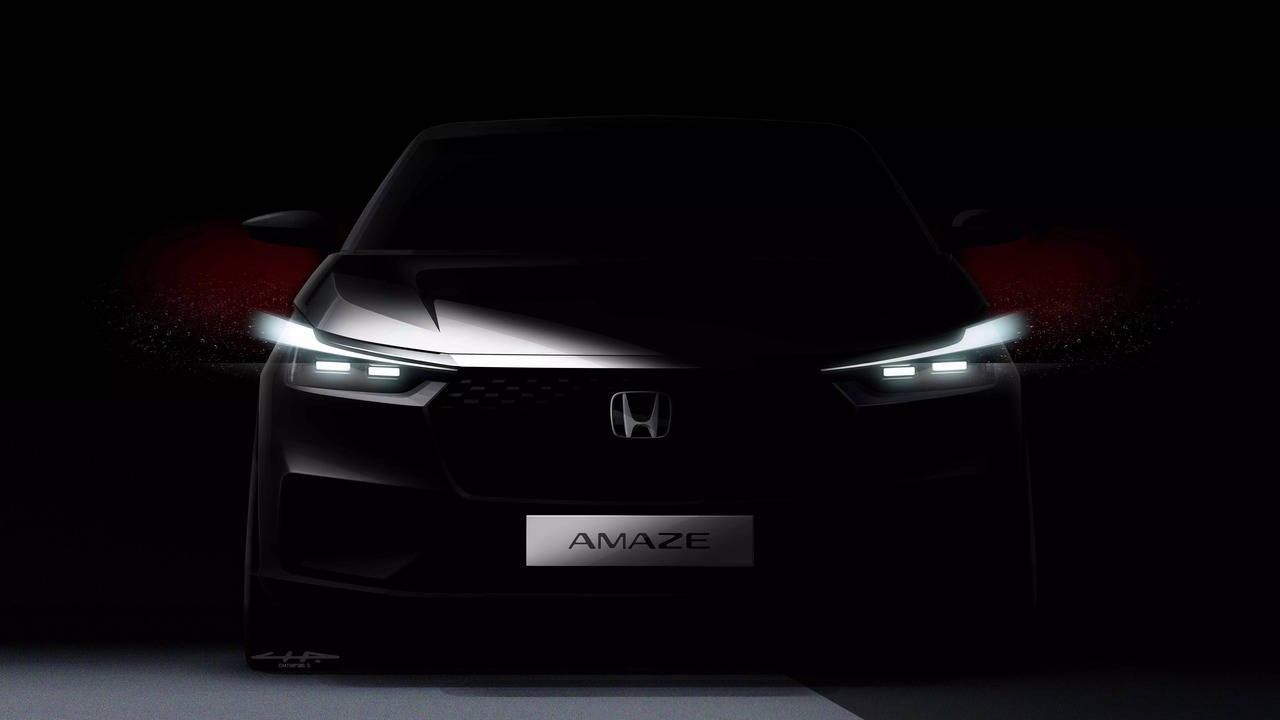 upcoming 3rd-gen honda amaze officially teased: details here