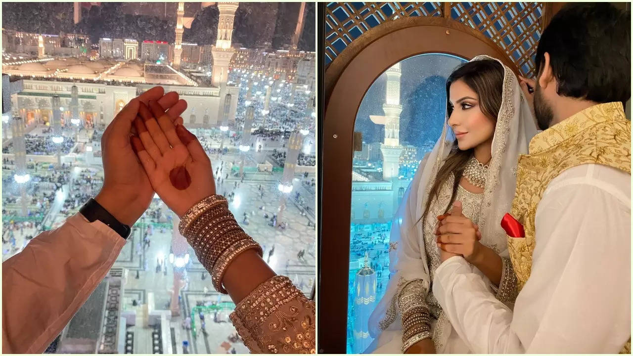 bigg boss ott 3 sana sultan gets married to mohammad wazid in madina - see nikaah pictures