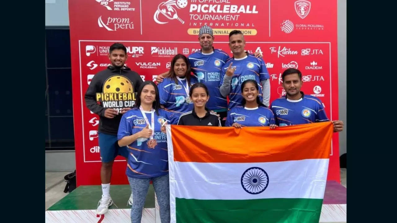 champions of the world:  in pics - winners for india at pickleball world cup in peru