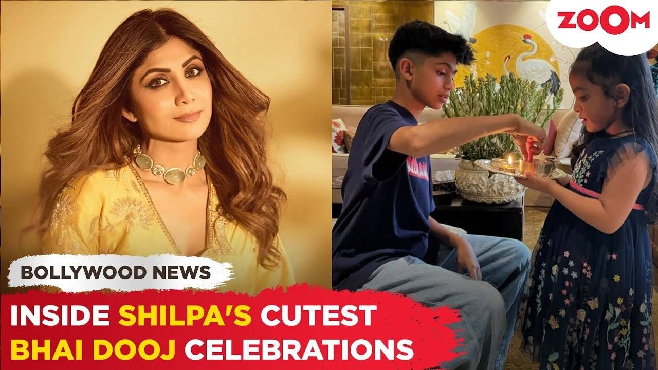 shilpa shetty shares adorable moments from her kids' bhai dooj celebration - viaan & samisha!