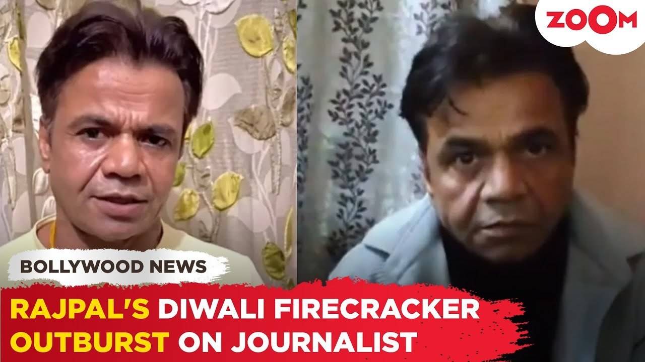 rajpal yadav loses his temper, grabs journalist's phone after recent diwali drama about firecrackers