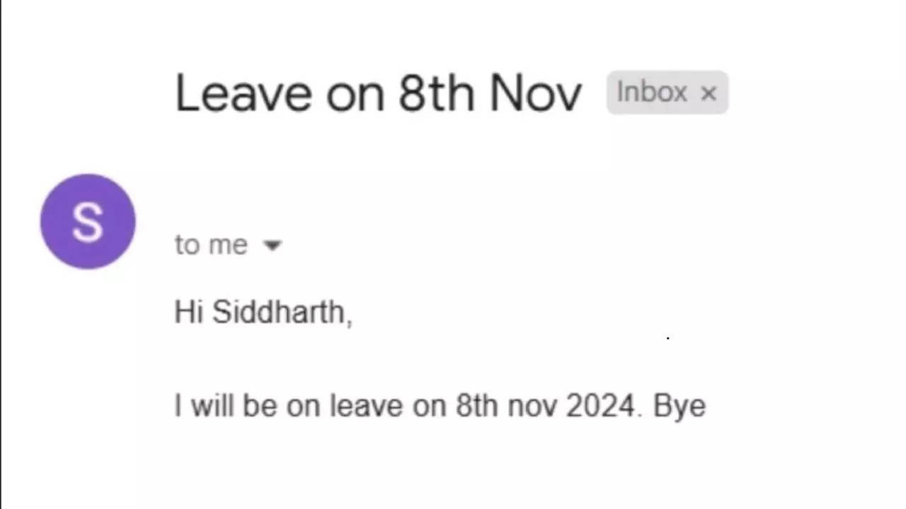 gen z employee casually informs boss about time off and seals it with a 'bye': is lack of courtesy the new normal?