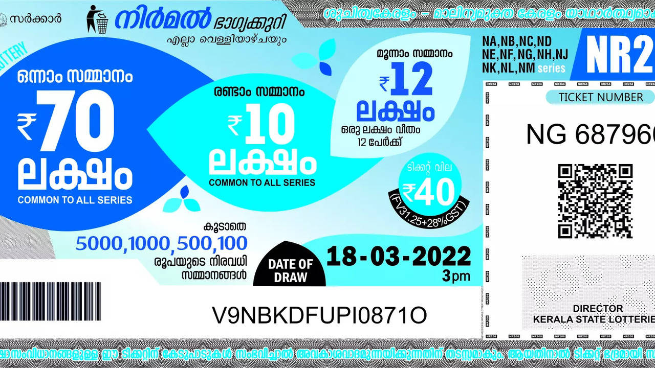 kerala lottery result today: nirmal nr-405 lucky draw winners for november 8, 2024