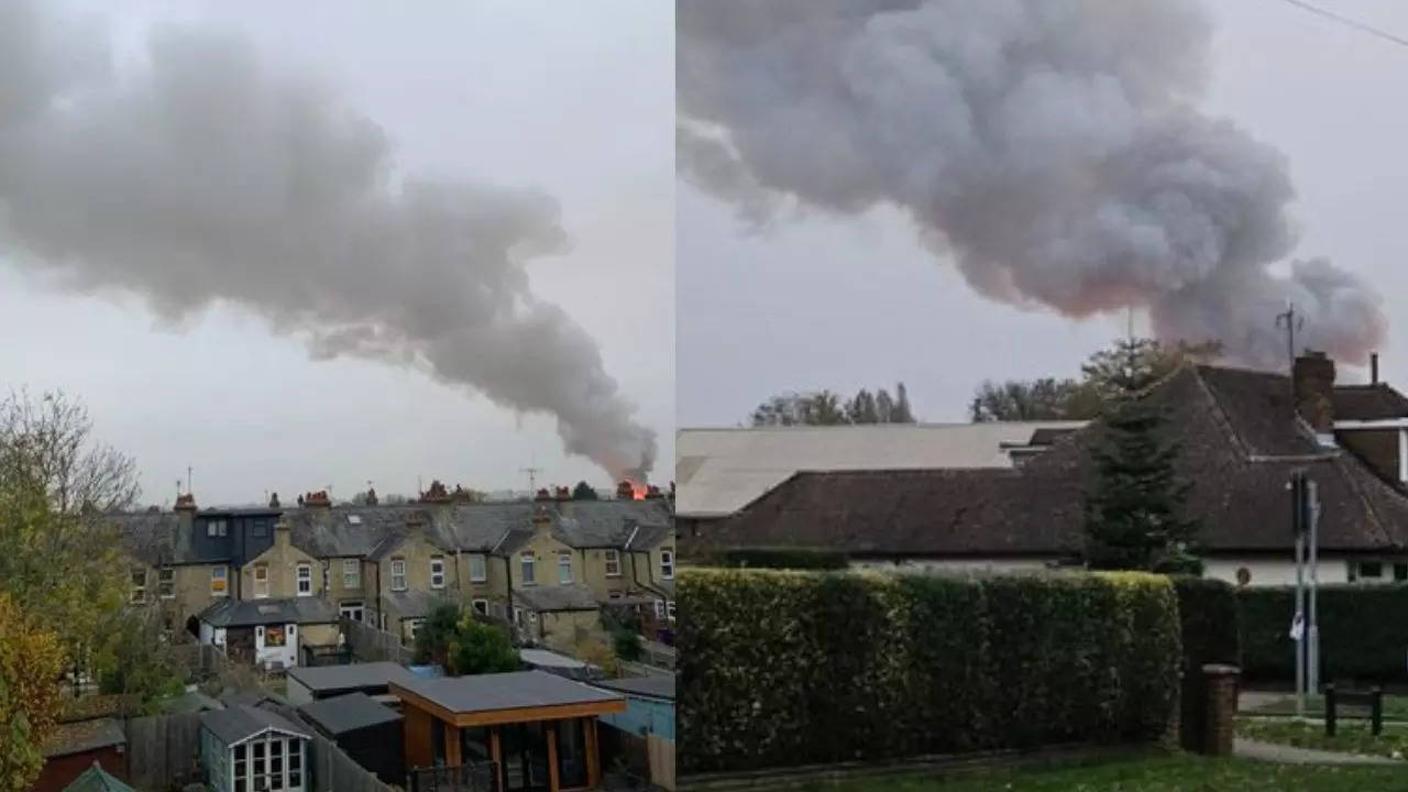 hitchin fire: massive blaze at waste recycling site on wallace way, roads closed