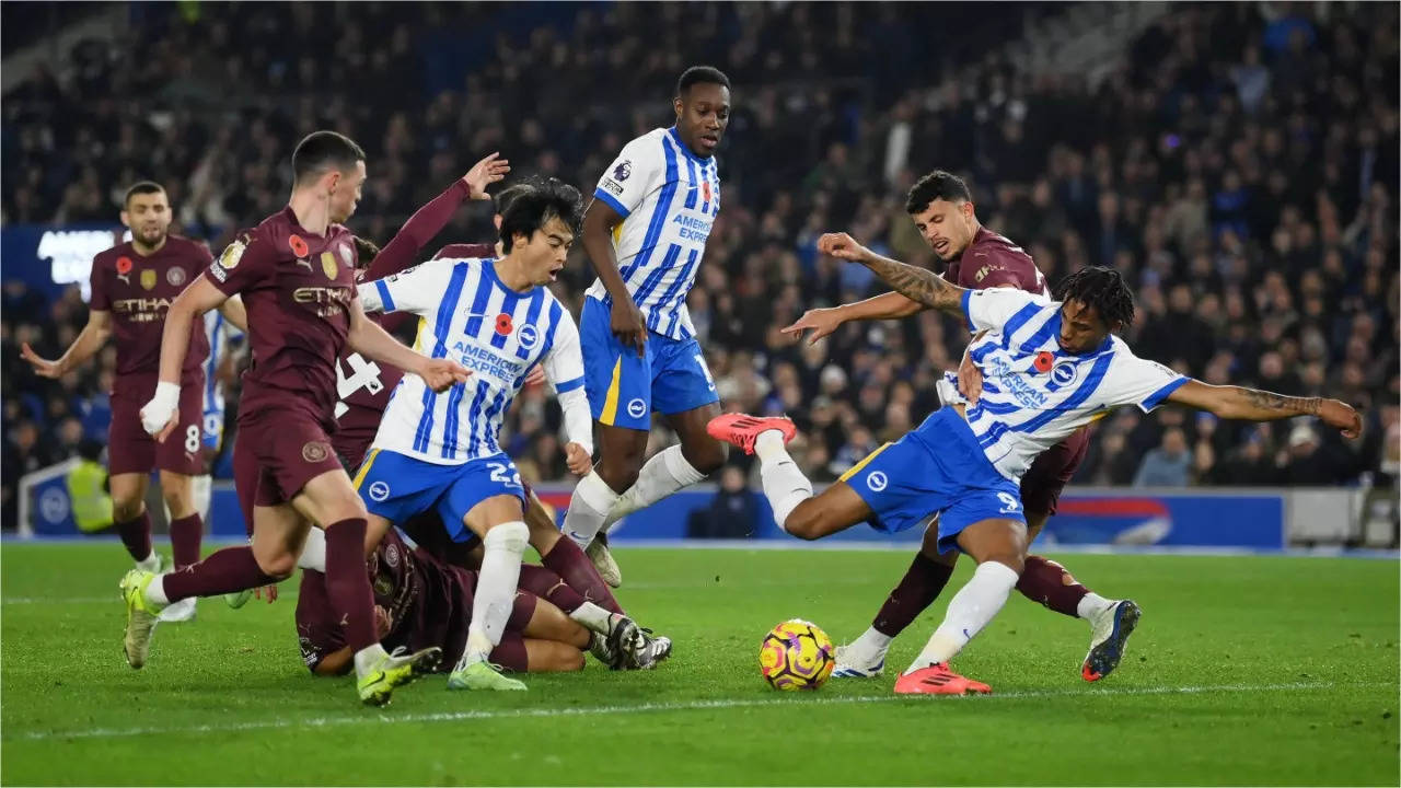 brighton overturn one-goal deficit to beat manchester city 2-1, climb up to 4th position in epl standings