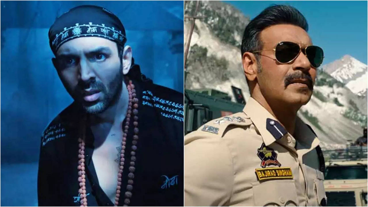 bhool bhulaiyaa 3 vs singham again  2nd saturday box office collection margin between kartik aaryan ajay devgn  films less than rs 10 crore