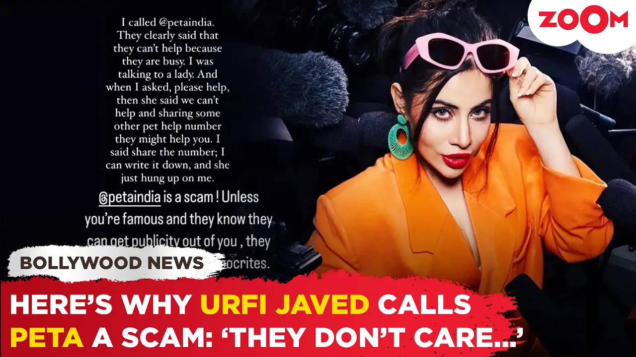 urfi javed reveals the truth about peta, labeling them as hypocrites and a scam: here's why