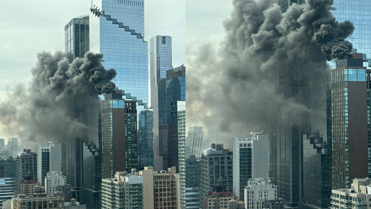 Hudson Yards Fire: Massive Blaze At Manhattan Building, NYC Officials Alarmed | WATCH