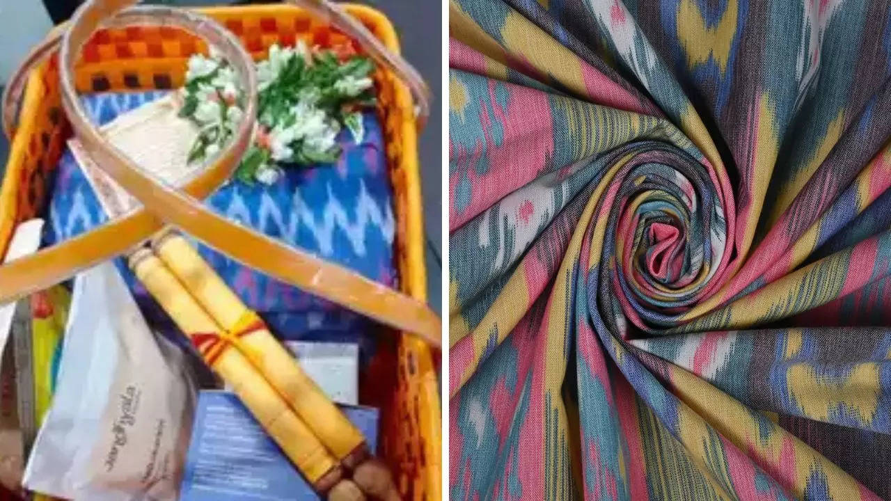 all about ikat: the intricate art of textile weaving featured in naga chaitanya and sobhita dhulipala's viral wedding invite