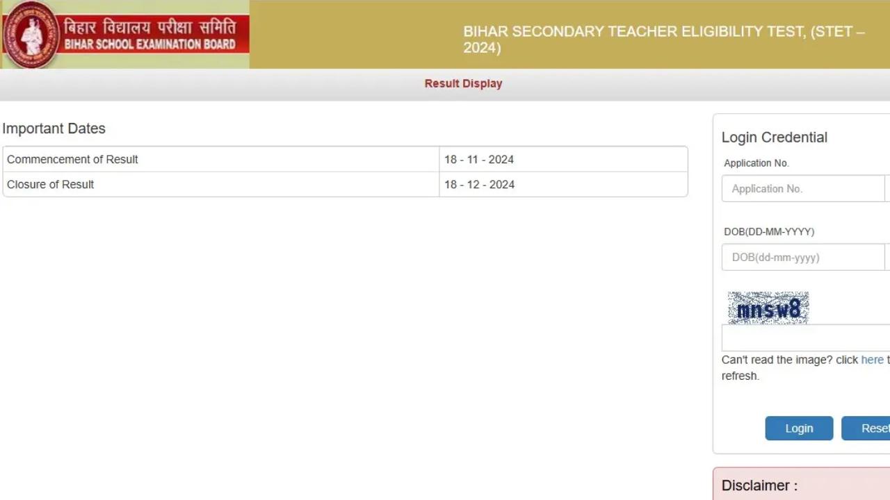 bseb stet result 2024 released at secondary.biharboardonline.com, details here