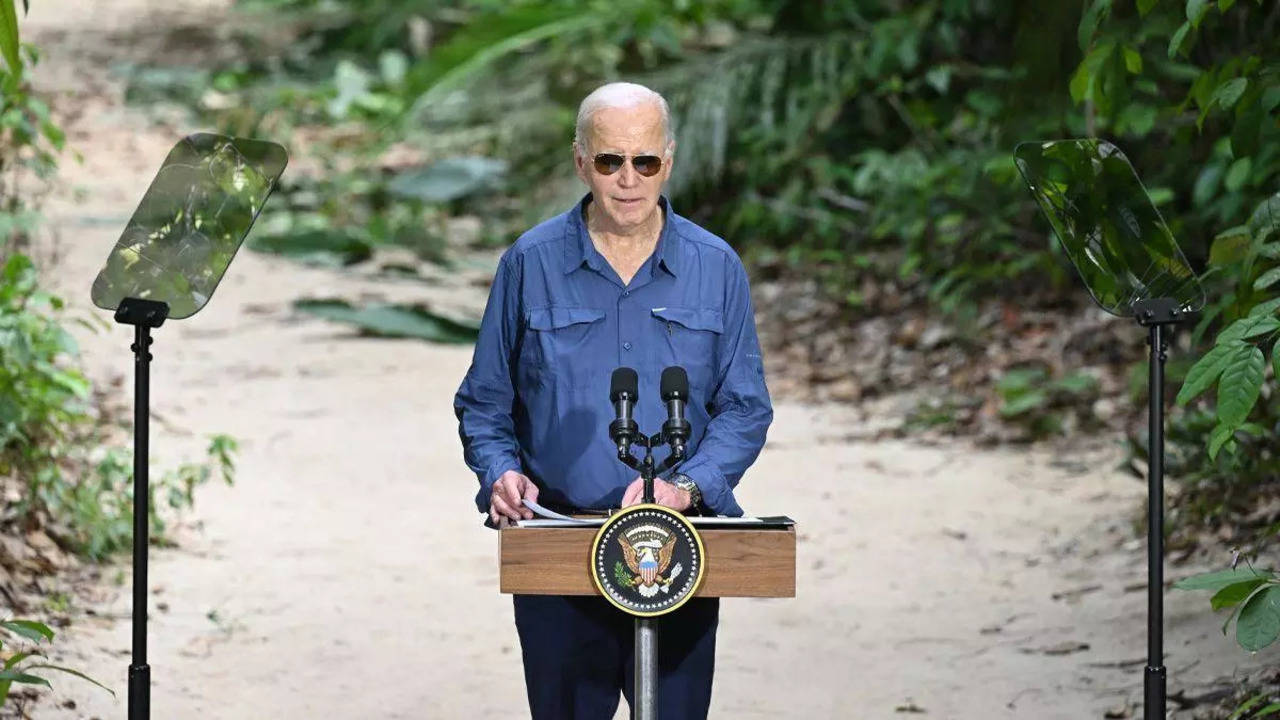 'where is he going?': joe biden's amazon rainforest 'stroll' sparks meme fest - watch video