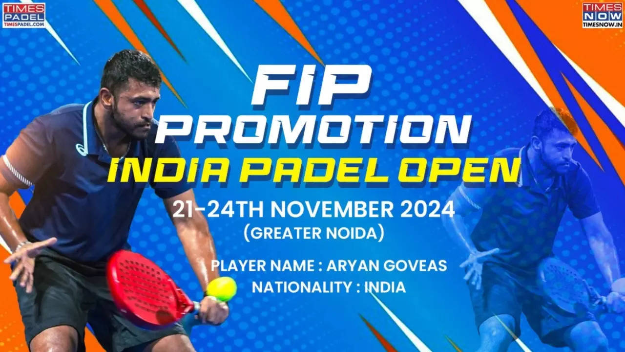 fip promotion india padel open : meet aryan goveas, ex top-ranked junior indian tennis player making waves in padel