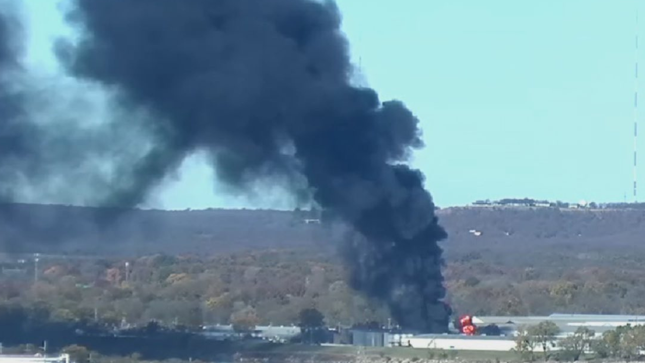 tulsa fire: massive blaze in downtown at gas well on 25th w avenue, videos show smoke