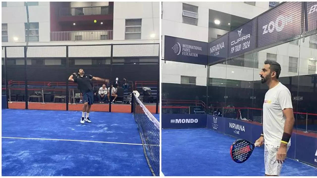 arjun uppal, rishi kapur vs shaun joseph, abhijeet dangat: arjun and rishi register comfortable victory in fip promotion india padel open