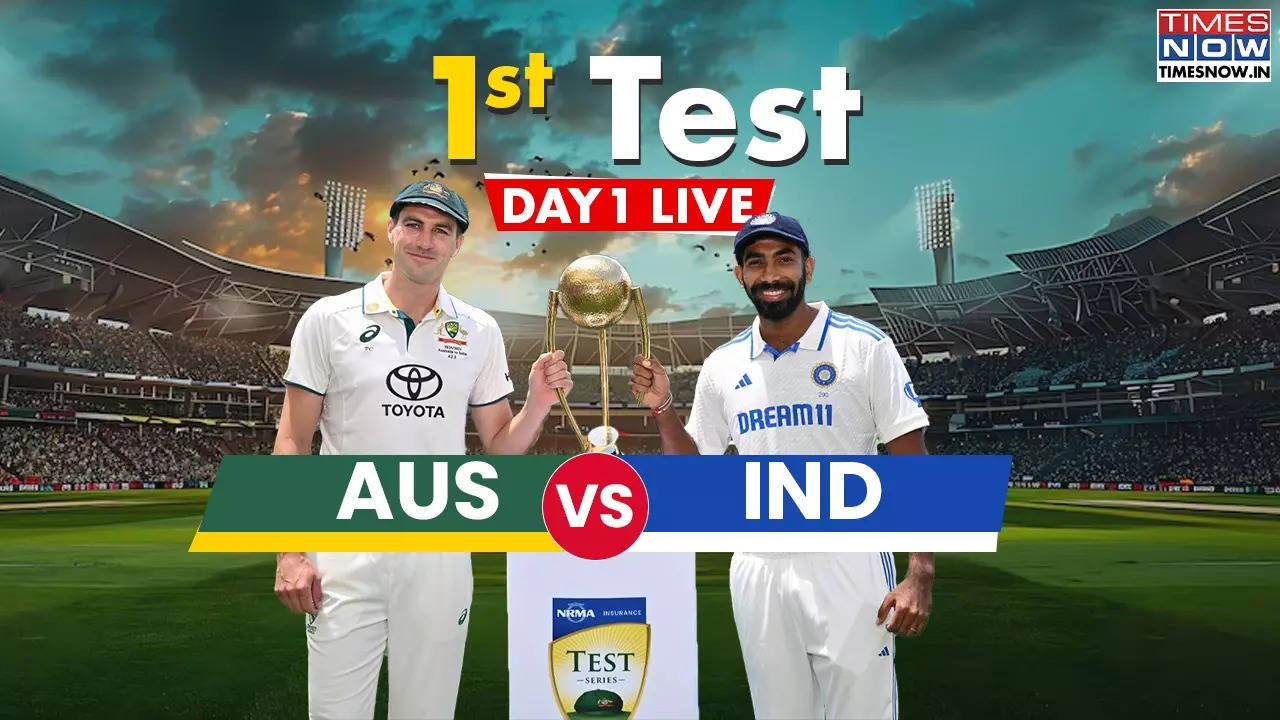 india vs australia live score 1st test ind vs aus border gavaskar trophy match scorecard updates from optus stadium in perth