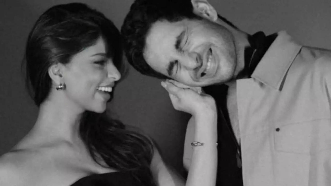 suhana khan adorably pulls rumoured boyfriend agastya nanda ear in birthday post