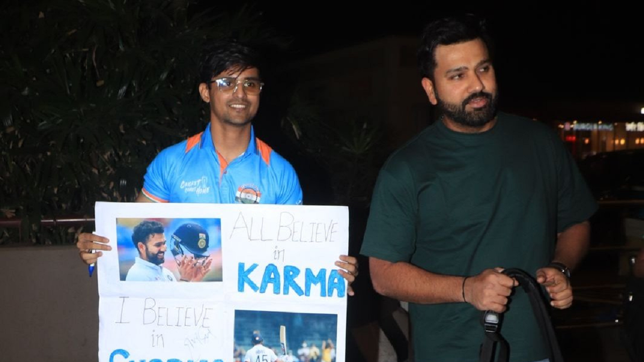 watch: india captain rohit sharma spotted at mumbai airport as he leaves for australia