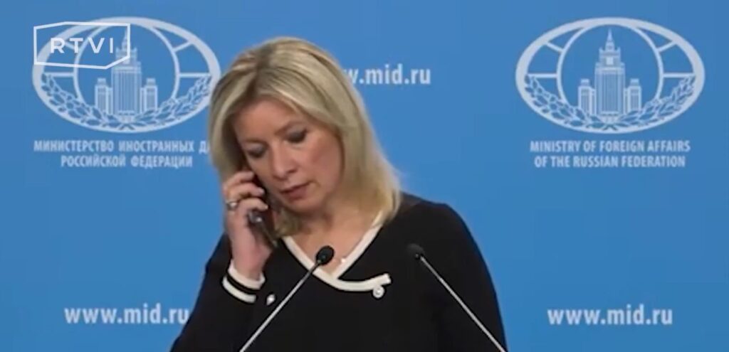 Russian spokeswoman told not to comment on Ukraine missile strike live on air