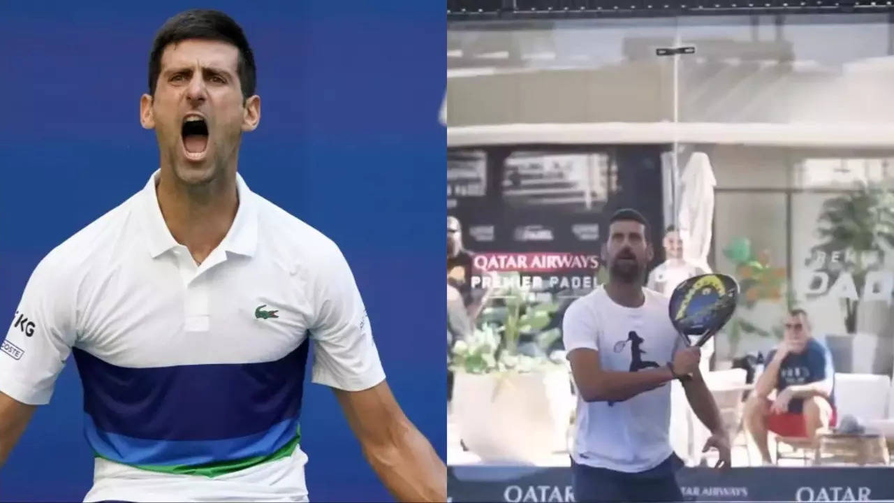 novak djokovic tries his hand at padel in qatar during grand prix visit- watch