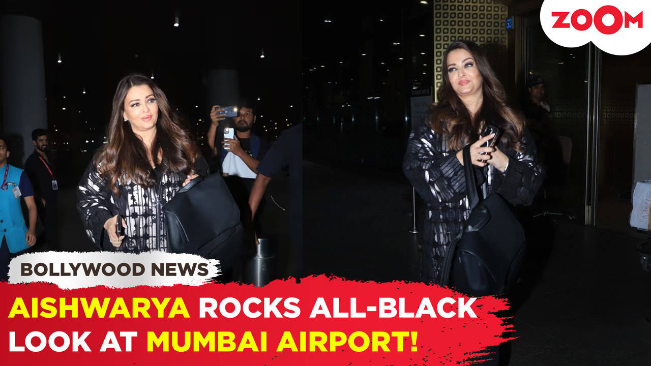 aishwarya rai nails the cool and classy vibe in all-black as she returns from dubai event!