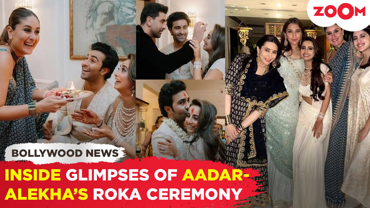 kareena kapoor performs aarti, ranbir applies tika at aadar jain-alekha advani's roka ceremony