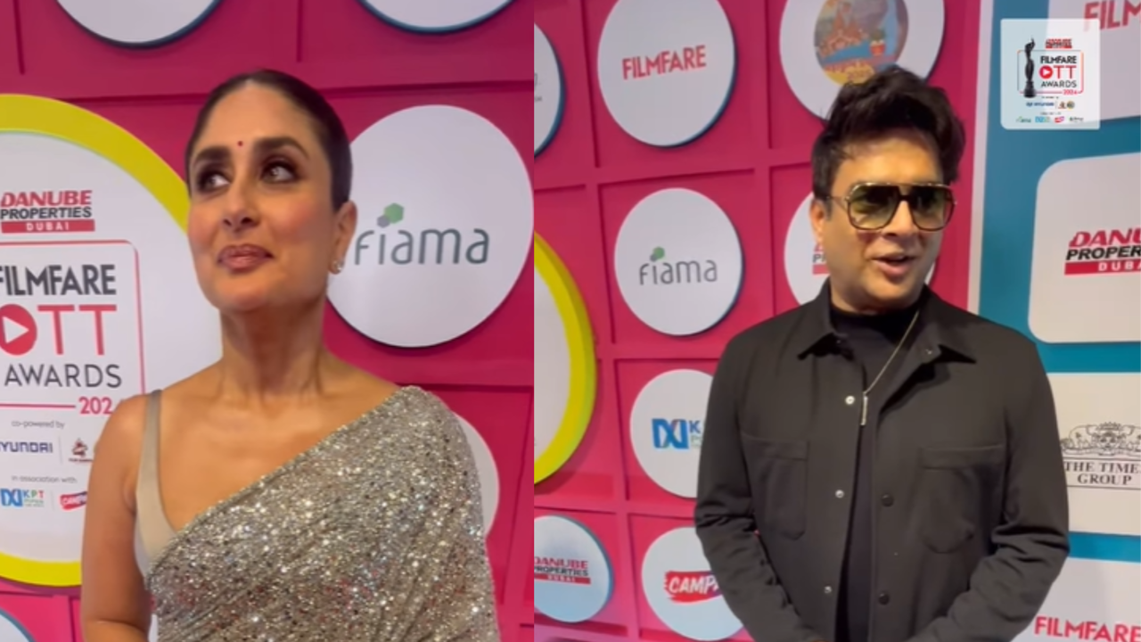 danube properties filmfare ott awards 2024 red carpet: kareena kapoor, ananya panday, sanya malhotra, r madhavan, vedang raina, rajkummar rao arrive