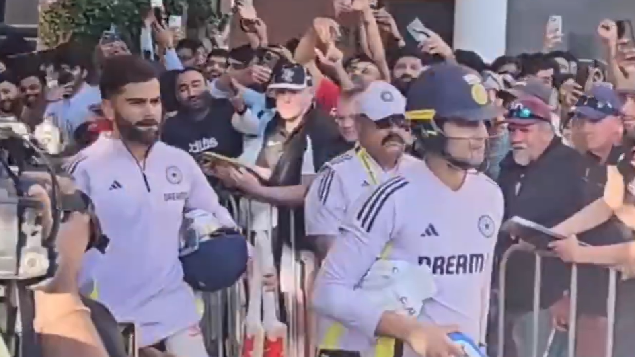 virat kohli's aura takes over adelaide, 100s of fans cheer for indian legend - watch