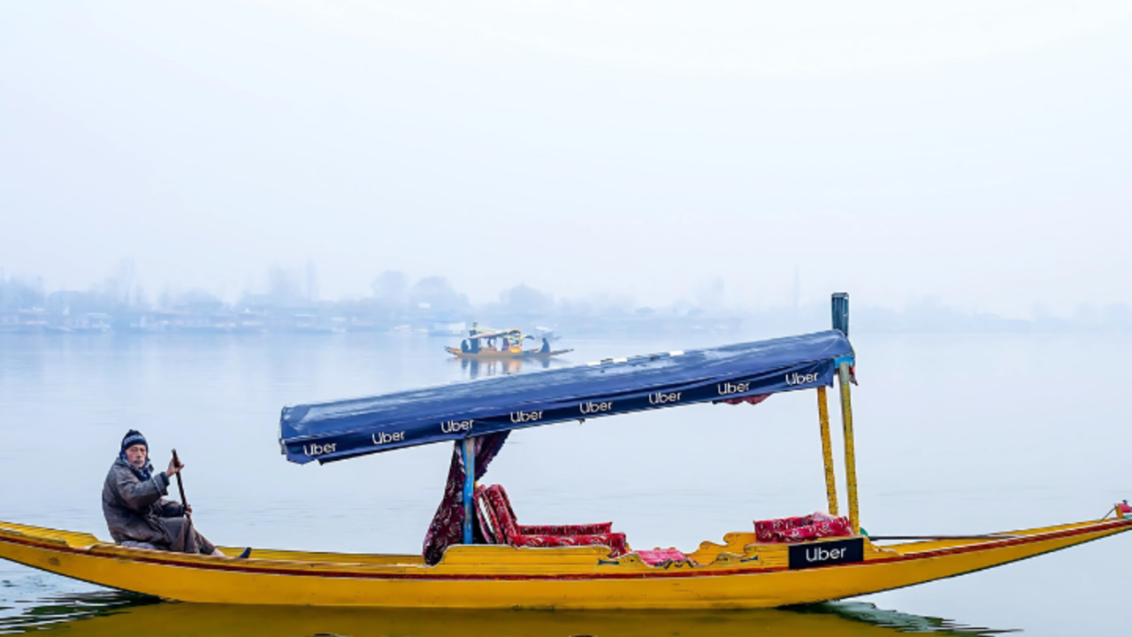 from roads to waters:uber glides into dal lake, shikara rides redefined